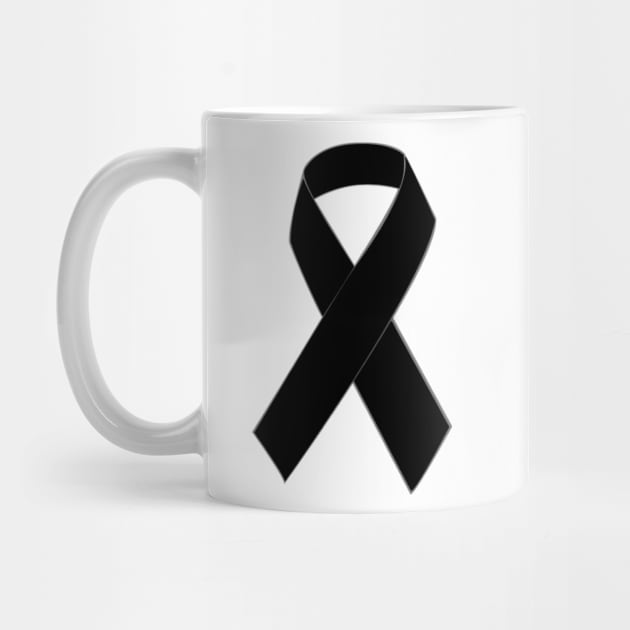 Skin Cancer Ribbon by BoldNFresh